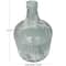 17" Frosted Spanish Bottle Recycled Glass Vase